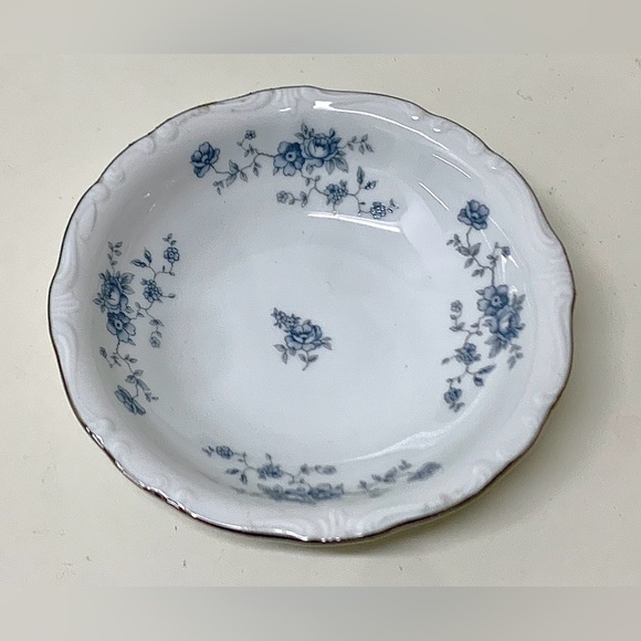 Vintage Discontinued Johann Haviland Blue Garland Dessert Fruit Sauce Bowl - Picture 5 of 14